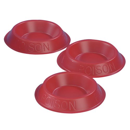 No.1 - Small round (40mm dia x 12.5mm deep) red tray