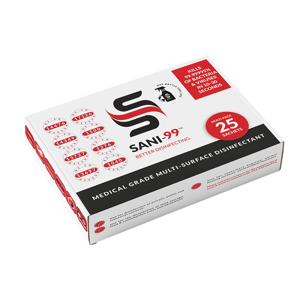 SANI-99 black mould treatment refill pack with 25 sachets