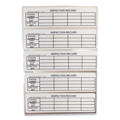 Bait Station Inspection Record - Black & White - 100