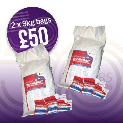 Sakarat® Bromabait Place Packs - 1 x 9 kilo bag