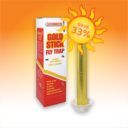 Gold Stick Fly Traps