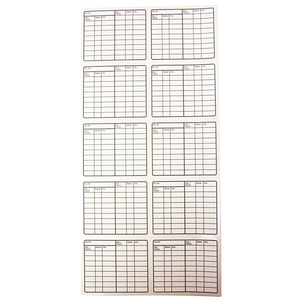 AF Bait Station Inspection Record Label - Pack of 50