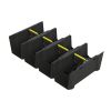 AF Trap Base connected width-wise with Snap-e Mouse Traps, showcasing modular setup for pest control barriers.