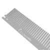 Close-up of Birdcomb showing galvanised steel construction and rigid metal teeth for pest exclusion