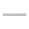 Birdcomb laid out flat on a surface showing entire 975mm length and uniform steel comb teeth