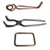 Putange Mole Trap consisting of three parts: the steel trap, trigger mechanism, and setting tool, ideal for professional mole trapping.