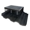 Stixx 161 Black solar panel bird proofing strip with durable base and vertical coverage of 80–160mm for bird control and roof protection.