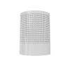 Front view of the Sunburst LED fly trap in white, showing decorative cover for discreet fly control.