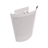 Top-down angle of the Sunburst LED fly control unit in white, showing upper ventilation and curved fascia.