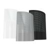 Front view of the Sunburst LED fly trap range in white, black, and silver-grey finishes, showing the stylish design and colour options available for discreet UVA fly control.