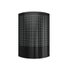 Front view of the Sunburst LED fly trap in black, ideal for stylish, discreet front-of-house fly control.
